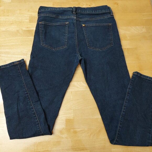 H&M Jeans Dark Wash Men's size 32W/30L 5 Pocket, Zip fly button - Picture 4 of 10